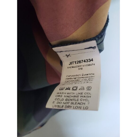 Emery Rose Womens L Shirt Dress Striped Bold V Neck Casual Spring Summer Preppy - Picture 6 of 6